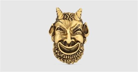 gucci mask of silenus ring|Gucci // Gold.